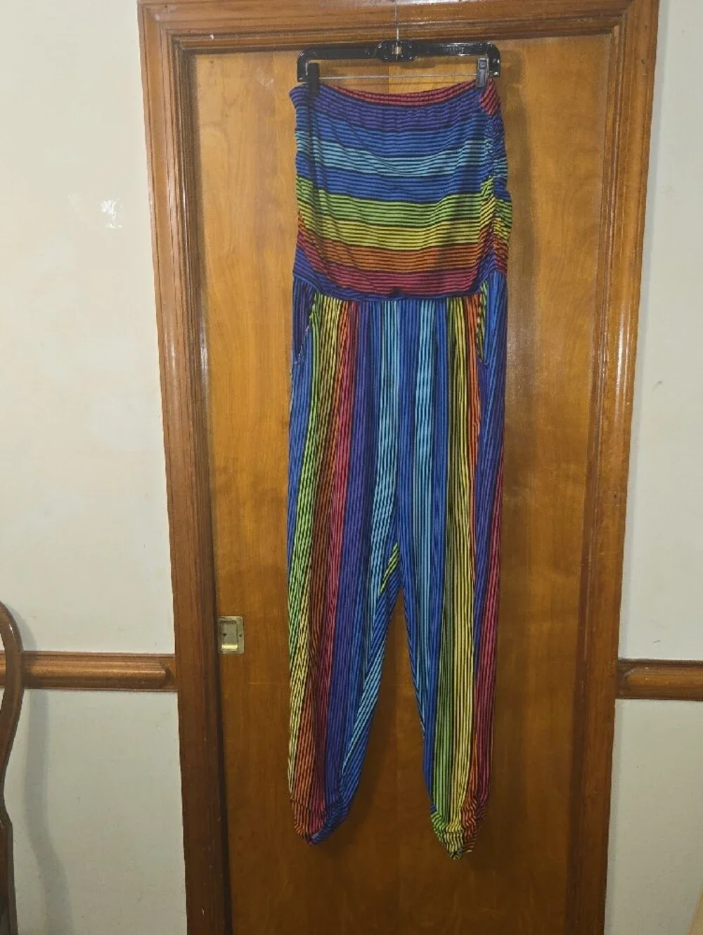 Rouge! Multicolor Striped Strapless Jumpsuit